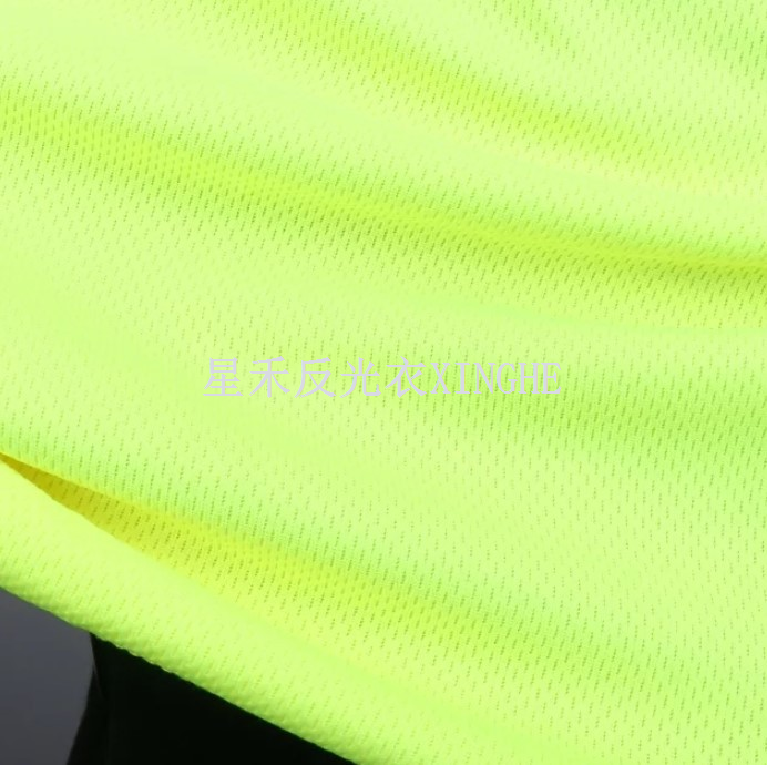 Hi Vis Green Long Sleeve Reflective Tape Safety T-Shirt