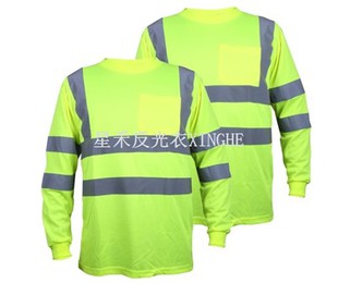 Hi Vis Green manch long meditativ tep sekirite mayo