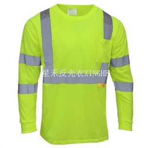 High Vis meditativ manch long ANSI sekirite chemiz
