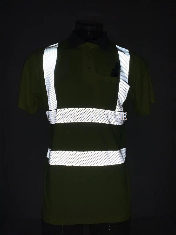 Reflective Safety Polo Work Shirt